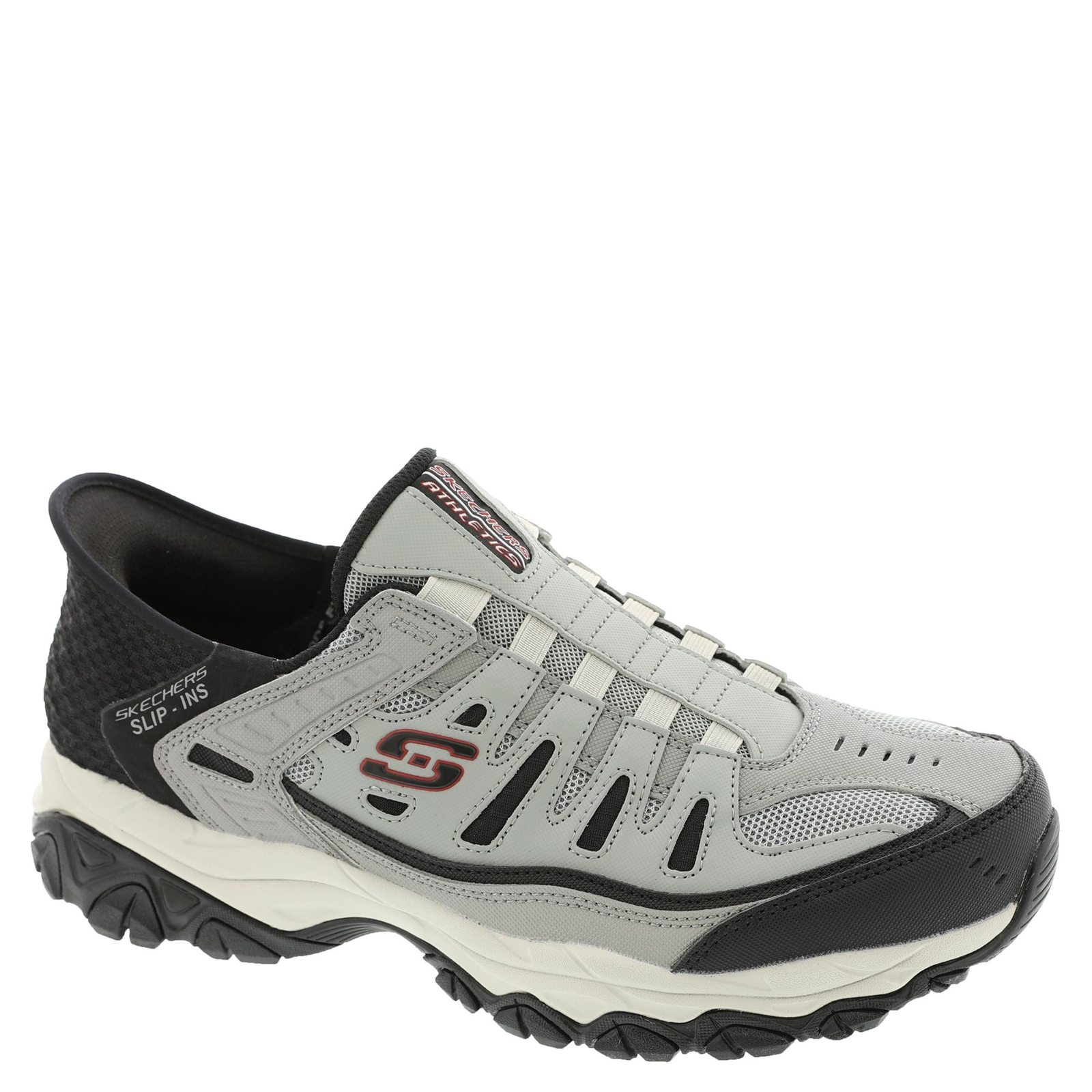 Skechers Sport Slip-Ins: After Burn M. Fit-Ridgeburn - Mens 14 Grey Slip On Medium