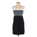 Theory Casual Dress - Sheath: Gray Color Block Dresses - Women's Size 2