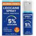 JJ CARE Lidocaine Spray 5% (4 fl. oz.) Maximum Strength Numbing Spray Fast Acting Hemorrhoid Relief Pain Relief Spray for Local & Anorectal Discomfort Topical Anesthetic Spray