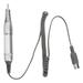 Professional Nail Drill Handle Handpiece for Electric Nail Manicure Pedicure Machine 202 (Silver & White)