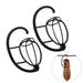 2 Pack Wig Hanger Portable Hanging Wig Stand for All Wigs and Hats Collapsible Wig Dryer Durable Wig Stand Tool Holder Hat and Holder (Black)