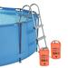 Universal Pool Ladder and Step Weight Easy&Quick Fill Sand Waterproof Dry Bag No More Ripped Sandbag&Handle Work with Above Ground/in-Ground Pool Steps (Sand Not Included)