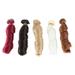 TOYMYTOY 5 Pcs Doll Wig Roman Roll High Temperature Silk Wig Decoration Long Curly Hair Handcraft DIY Doll Wigs Weft Hair Extensions (Assorted Color)