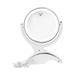 Snowflakes Makeup Mirror with Lights and Magnification- 1x/10x Double Sided 360 Degree Vanity Magnification Mirror Light Dual Power.(White)