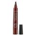 Quad Forked Liquid Eyebrow Pencil Magical Precise Waterproof Brow Pencil 4-Tip Microblade Brow Pen Blade Tip Water Eyebrow Pencil Microblade Eyebrow Pencil Eyebrow Pencil Black Micro Brow Pencil