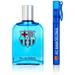 FC Barcelona Barca FCB Fragrance Set for Men Eau De Toilette EDT 3.4oz 100ml Cologne Spray Fragrance Spray Pen and Collectible FCB Case Made in Spain by Air Val International