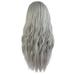 Beauty Clearance Under $15 Gradient Color Female Long Hair Fashion Mid-Length Curly Wig Hood Multicolor