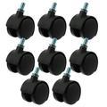 8pcs Mute Cabinet Pulley Cabinet Universal Wheels Cabinet Sliding Pulleys