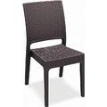Compamia Florida Resin Wickerlook Dining Chair Brown - Pack of 2