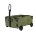 Foldable Folding Indoor and Outdoor Multipurpose Yard Garden Cart Can Be Used for Camping and Picnic Army Green One Size
