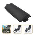 2pcs Outdoor Anti Gravity Lounge Chair Pillow Headrest Pillow for Folding Patio Lawn Recliner (Black)