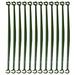 FRCOLOR 12pcs Tomato Cage Stake Arms Deformable Plant Supports Tomato Stakes Tomato Cage Trellis