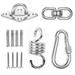 Hammock Hanging Chairs Hardware Hammock Hanging Chairs Swing Sandbags Hanging Hoisting Accessories Hanging Basket Wicker Chair Accessories(Silver)