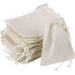 10 Pcs Muslin Drawstring Bags Natural Unbleached Cotton Straining Herbs Cheesecloth Bags Coffee Tea Brew Bags Soup Gravy Broth Stew Bags Bone Broth Brew Bags Spice Bags