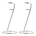 2pcs Stainless Steel Milk Storage Racks Milk Frother Stands for Home (Silver)