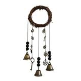 Witchy Things Clear Negative Energy Attracts Positive Hanging Witch Bells Witch Bells Protection For Door Knob Hanger Witchcraft Wicca Supplies Wiccan Wind Chimes