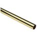 Polished Brass Clear Coat 6 FT Closet Rod 1-5/16 OD