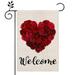 KANY-2 Garden Flag Valentine s Day Love Pattern Printing Holiday Valentine s Day Garden Flags Red Truck Love Balloons Double Sided Garden Flags for Outdoor Garden Festival Yard (A 11.81 x 17.72 )