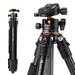 K&F Concept 62 /160cm Camera Tripod Lightweight and Compact Super Portable Aluminum DSLR Tripod10KG Load Capacity Ball Head