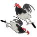 2 Pcs Ornament Patio Decorations Outdoor Garden Chicken Insert Garden Decoration Lawn Decor Decorative Chicken Stake