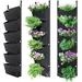 Herrnalise Improved Space Utilization Upgraded Felt cloth Hanging Planters -6-Pocket Vertical Garden Wall Planters for Indoor and Outdoor Use - Perfect for Balconies Yards and Home Decor