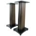 (2) Rockville SS28D Dark Wood Grain 28 Speaker Stands Fits Pioneer DM-50D-W