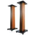 (2) Rockville SS36C Classic Wood Grain 36 Speaker Stands Fits Pioneer DM-50D-BT