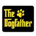 The Dogfather Funny Sarcastic Unique Art Design Patterns Smooth Surface Non-Slip Rubber Gaming Mouse Pad 9.5 X 7.9 Inch