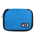 charger organizers 1pc Portable Data Cable Organizer Earphone Storage Bag Multi-function Pouch Sundries Holder for Outdoor Travel (Blue)