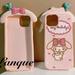 Cute My Melody Suitable For Iphone Cartoon Sanrioed Anime Mobile Phone Case Ins Girl Heart Pink Silicone Case Holiday Gifts