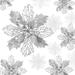 16 Pcs Glitter Poinsettia Flowers Artificial - Christmas White Poinsettia Decorations Tree Flowers Ornaments for Xmas/Holiday/Seasonal/Wedding Decor(Silver)
