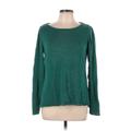 Old Navy Pullover Sweater: Green Color Block Tops - Women's Size Large