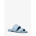 Michael Kors Kennedy Logo PVC Slide Sandal Blue 9