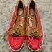 Coach Shoes | Coach Richelle Boat Shoes | Color: Orange/Pink | Size: 9.5