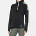 Adidas Tops | Adidas Women's French Terry Upf-50 Quarter 1/4 Zip Golf Pullover Top Size L | Color: Black | Size: L