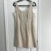 J. Crew Dresses | J. Crew Creamy Ivory Sleeveless Dress Pleated Scoop Front Neckline W Back Zipper | Color: Cream/White | Size: 12