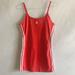 Adidas Dresses | Adidas 3 Stripe Tank Top Spaghetti Strap Mini Dress | Color: Red/White | Size: M