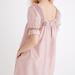 Madewell Dresses | Madewell Smocked-Neck Puff-Sleeve Mini Dress Nd165 Xxs | Color: Pink | Size: Xxs