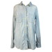 Madewell Tops | Madewell Shirt Womens Sz S Blue Cotton Denim Slim Pockets Collared Button Up | Color: Blue | Size: S