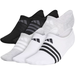Adidas Accessories | Adidas Women's White/Gray/Black 6-Pack Superlite Ii Super No Show Socks - 9-11 | Color: Black/Gray | Size: 9-11