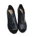 Nine West Shoes | Nine West Artissa Black Open Toe High Heels Womens Size 9m | Color: Black | Size: 9