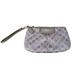 Coach Bags | Coach Signature Logo Wristlet Gray Versatile Mini Bag Card Case Wallet | Color: Gray/Silver | Size: Os