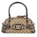Gucci Bags | Gucci Horsebit Bamboo Gg Canvas X Leather Mini Boston Bag Handbag Beige X Brown | Color: Black/Brown | Size: Os