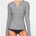 Athleta Tops | Athleta Pacifica Wrap Front Heather Gray Top Size Xl | Color: Gray | Size: Xl