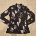 Gucci Tops | Authentic Gucci Pristine Women's Black And Gray Silk Blouse Shirt Size 10 Or 42 | Color: Black/Gray | Size: 10