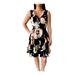 Anthropologie Dresses | Maeve By Anthropologie Amory Fit And Flare Floral Scuba Dress Size 6 | Color: Black/Cream | Size: 6