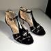 Coach Shoes | Coach Black Patent Helena Soft Kitten Heel Sandal Vguc* Size 8 | Color: Black | Size: 8