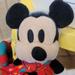 Disney Toys | Disney Store Holiday Mickey Mouse With A Candy Cane Plush Toy | Color: Black/Red | Size: Osbb