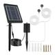 Solar Air Pump, Wide Application Durable, Practical Solar Pond Aerator Built-in 2200mAh Battery 3 ABS Modes for Fish Ponds