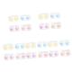 Healeved 20 Pcs Box Contact Lens Case Make up Holder Eye Clear Plastic Container Contact Lens Organizer Contact Lens Storage Case Small - Case Pocket Case Travel Frame Pp